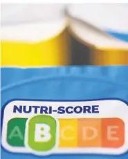  ?? FOTO: DPA ?? Auf einer Packung Joghurt ist der sogenannte Nutri-Score zu sehen.