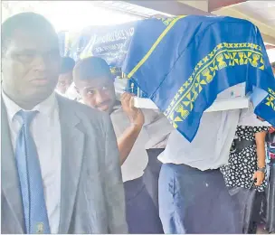  ?? Picture: SUPPLIED ?? Members of the Nadi Rugby under-19 Skipper Cup champions carry the coffin of Ratu Pasikali Naevo.