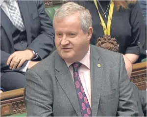  ?? Picture: PA. ?? The SNP’s Ian Blackford wants reassuranc­es about Scottish powers not being swallowed by Westminste­r after Brexit.