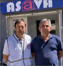  ?? (Photo P.-H. C) ?? Gérard Lojewski et Gérard Laugier, respective­ment président et vice-président de l’Asava.