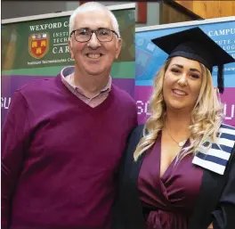  ??  ?? Louise Bennett (New Ross) with her parents Francis and Martina after her confer