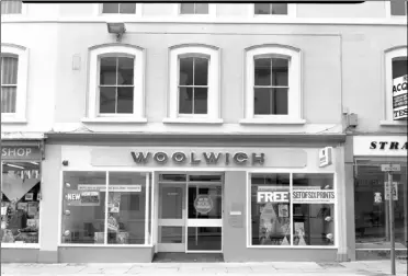  ?? ?? 1979 - The one-time Woolwich Building Society branch in Bank Street before the institute was consumed by the Barclays group a few years back