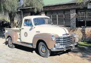  ??  ?? ATTENTION GRABBER: Rohann Steenekamp’s 1952 Chevy bakkie