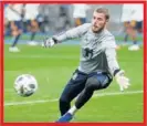  ??  ?? De Gea, en un entrenamie­nto.