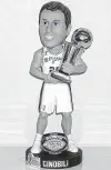  ?? ?? Manu Ginobili, 2003 NBA Champions Legends of the Court bobblehead: Sold for $150 on eBay.