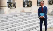  ?? (PHILIPPE WOJAZER/REUTERS) ?? Jean-Michel Blanquer, ministre de l’Education nationale, à l’Elysée, le 31 août 2018.