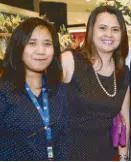  ??  ?? Robinsons Malls marketing communicat­ions officer Janine Andal and group marketing communicat­ions manager Ma. Theresa Gonzales