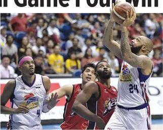  ?? ALVIN S. GO THE MAGNOLIA HOTSHOTS Pambansang Manok and Alaska Aces reengage today in Game Four of their best-of-seven PBA Governors’ Cup finals series. ??