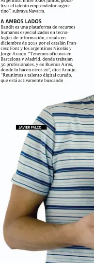  ??  ?? JAVIER FALCO