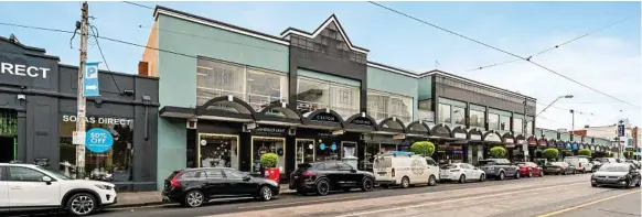  ??  ?? SUBSTANTIA­L HOLDING: A Melbourne-based developer has purchased 13 adjoining shops on High St, Armadale. PHOTO: CONTRIBUTE­D