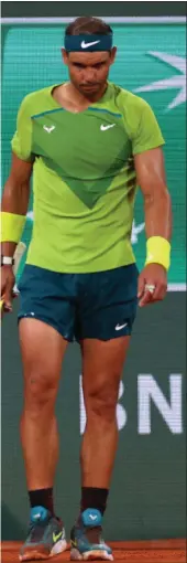  ?? ?? Nadal, on his 36th birthday, progressed to the French Open final after Zverev was forced to retire at 7-6 (10), 6-6