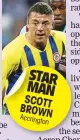  ??  ?? STAR MAN SCOTT BROWN Accrington