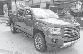  ?? Richard Webner / San Antonio Express-News file ?? The 2016 GMC Canyon had the first Duramax diesel engine in a midsize pickup, according to GMC’s website. A lawsuit alleges that General Motors cheated on government diesel emissions tests.