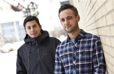  ?? TARA WALTON/TORONTO STAR FILE PHOTO ?? Jordan Rosenberg, left, and Ryan Cash, of app-making firm Built by Snowman, stress the importance of marketing their games.