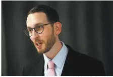  ?? Michael Macor / The Chronicle 2018 ?? State Sen. Scott Wiener, DSan Francisco, carried legislatio­n to require UC to end contracts with religious health facilities.