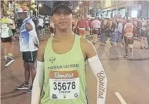  ??  ?? TREVOR Naidoo of Phoenix Villagers Athletic Club who will be running 90km in Sastri Park, Phoenix, north of Durban.