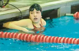  ?? SHARON MERKEL/SPECIAL TO THE MORNING CALL ?? Parkland’s Sydney LaBaugh won four events in the win over Nazareth.