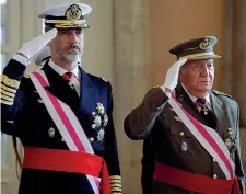  ??  ?? Ex Juan Carlos di Borbone, 83 anni, re di Spagna dal 1975 all’abdicazion­e nel 2014