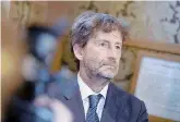  ?? Ansa ?? Porte girevoli Dario Franceschi­ni, 60 anni, ministro per i Beni Culturali