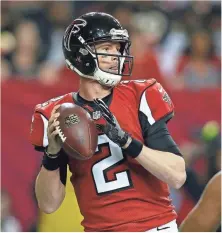  ?? BRETT DAVIS, USA TODAY SPORTS ?? “We’ve been explosive as an offense,” quarterbac­k Matt Ryan said after leading the Falcons past the Seahawks on Saturday.