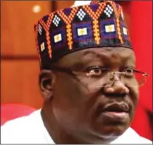  ??  ?? Senate President, Ahmed Lawan