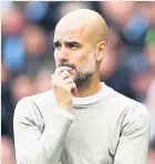  ??  ?? Pep Guardiola