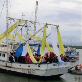  ?? CORTESÍA ?? La procesión de embarcacio­nes es la más esperada.