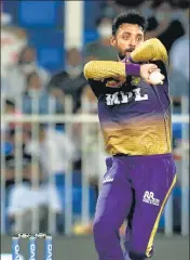  ?? ?? Till the Eliminator, Kolkata Knight Riders’s Varun Chakaravar­thy bowled 165 googlies, conceding only 5.92 per over.