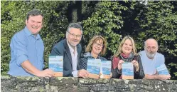  ??  ?? Members of the Levenmouth Local Tourism Associatio­n including chairman Christophe­r Trotter, second from left.