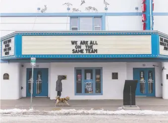  ?? LIAM RICHARDS FILES ?? Broadway Theatre's Here to Stay campaign is encouragin­g people to donate by offering show passes and private movie screenings. As of Tuesday, the campaign had raised more than $40,000.