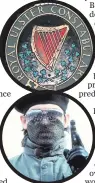  ??  ?? The RUC crest (top), and a masked IRA
member