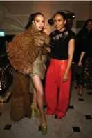  ?? Photograph: Dave Benett/Jed Cullen/ Getty Images ?? FKA twigs and Nnadi at Ladbroke Hall in west London for the Vogue editor’s launch party.