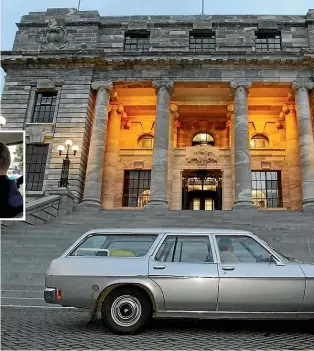  ?? STUFF ?? On the steps of Parliament in Wellington in 2005.