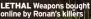  ?? ?? LETHAL Weapons bought online by Ronan’s killers