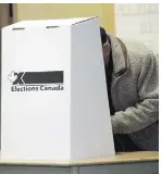  ?? GEOFF ROBINS / AFP / Gett y Imag es ?? Young voters cast ballots at a much lower rate (40%) than olderCanad­ians (80%).