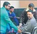  ?? HT PHOTO ?? ▪ BSP MLA Mukhtar Ansari being discharged from SGPGI on Thursday.