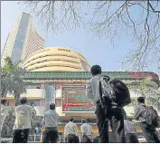  ?? REUTERS ?? The Sensex plunged by 0.99% to settle at 57,292.49 and the Nifty 50 declined by 0.98% to finish at 17,117.60 on Monday.