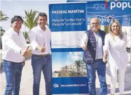  ?? ?? El PP promete en Benicarló construir un paseo marítimo en esta localidad.