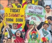 ?? AP ?? Fans came in thousands for the PSL final at the Gaddafi Stadium in Lahore to celebrate the return of cricket to Pakistan.