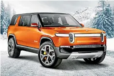  ??  ?? SUV eléctrico con aspecto futurista Rivian R1S.