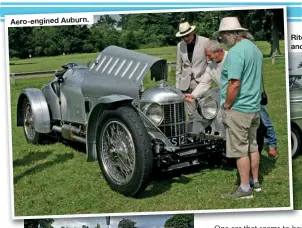  ??  ?? Aero-engined Auburn.