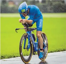  ?? BILDER: SN/TRUMER TRIATHLONF ?? Patrick Lange wurde seiner Favoritenr­olle gerecht.