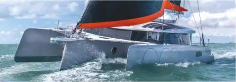  ??  ?? Wolf chose a Neel 51 trimaran for speed and comfort