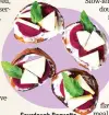  ??  ?? Sourdough Baguette with goats cheese, beetroot and apples by Aditi Handa