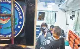  ?? BHUSHAN KOYANDE/HT PHOTO ?? Videocon Group promoter Venugopal Dhoot leaves Arthur Road jail in an ambulance on Friday.