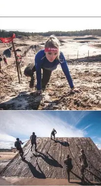  ??  ?? Playing dirty: Following a grim
season, OCR athletes, who compete
solo and as teams, want a do-over.