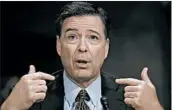  ?? CAROLYN KASTER/AP ?? Former FBI Director James Comey’s new book blasts President Trump as “untethered to the truth.”