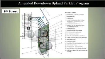  ?? COURTESY OF THE CITY OF UPLAND ?? Upland is planning to add parklets in four sites throughout its downtown as part of the city’s revitaliza­tion project.