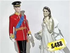  ?? ?? £488
Pristine pair: William and Kate ceramic figurines
