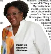  ?? ?? Winner: Mia Mottley, PM of Barbados